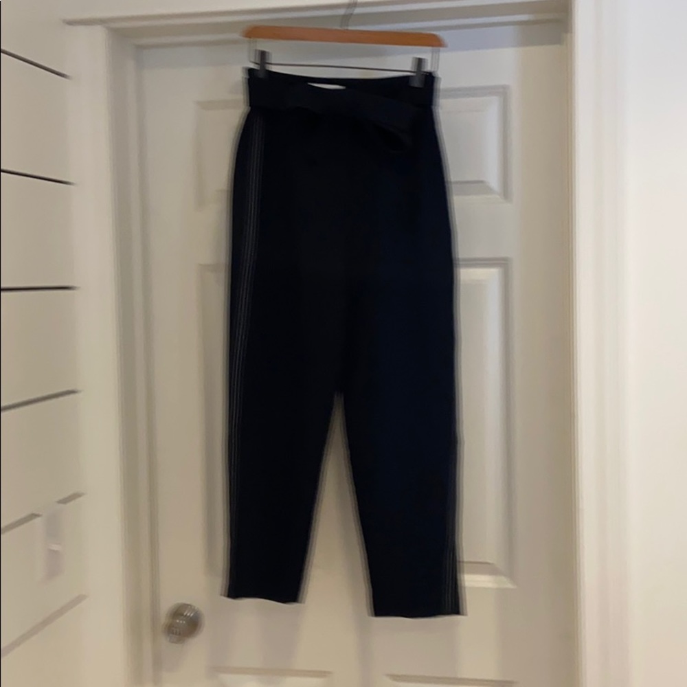 Aritzia High waisted pant with tie front